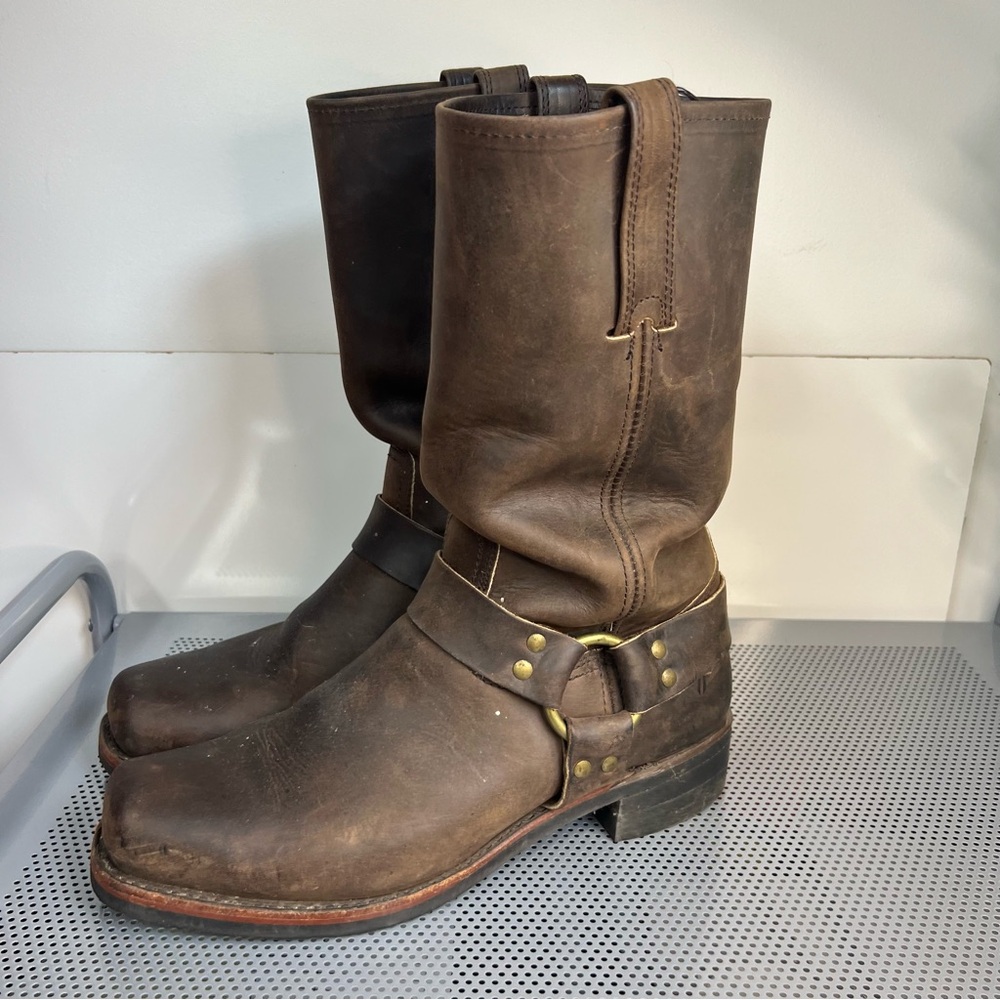 Frye Men’s Leather Harness Boots - Size 10